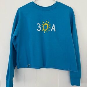 30A Florida Blue Cropped Pullover 30AGear 
Size Small
